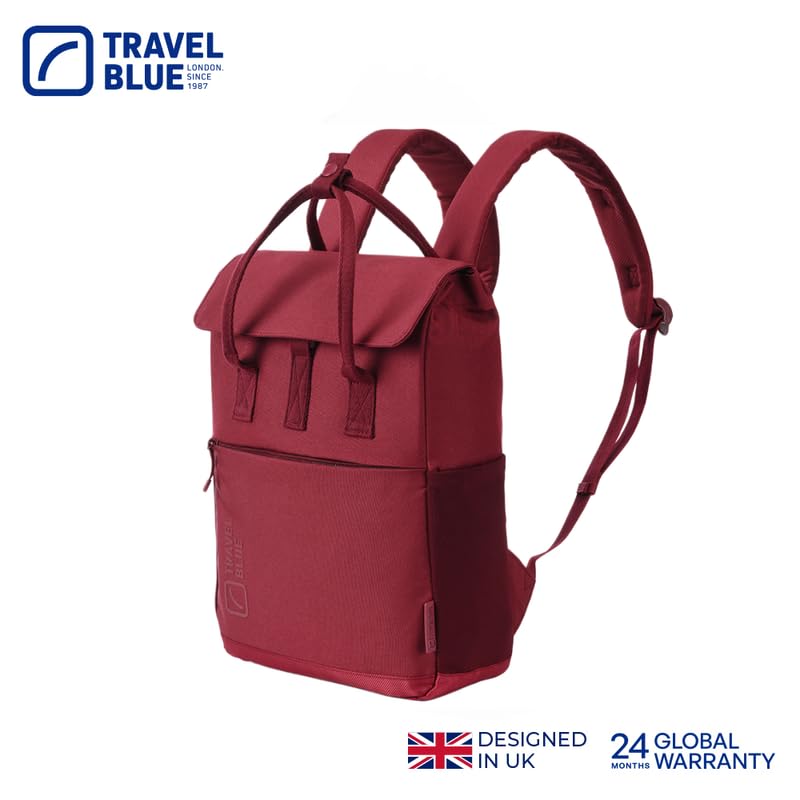 Travel Blue CITYSMART NEXT M Backpack for Women – Stylish Everyday Backpack with 13-inch Laptop Compartment (Red)