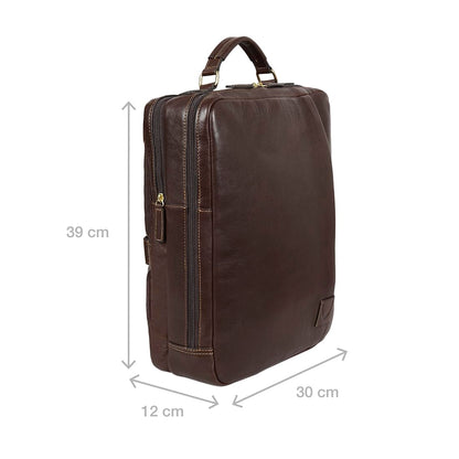 Hidesign Gitano 02 Dark Brown Men Backpack - L