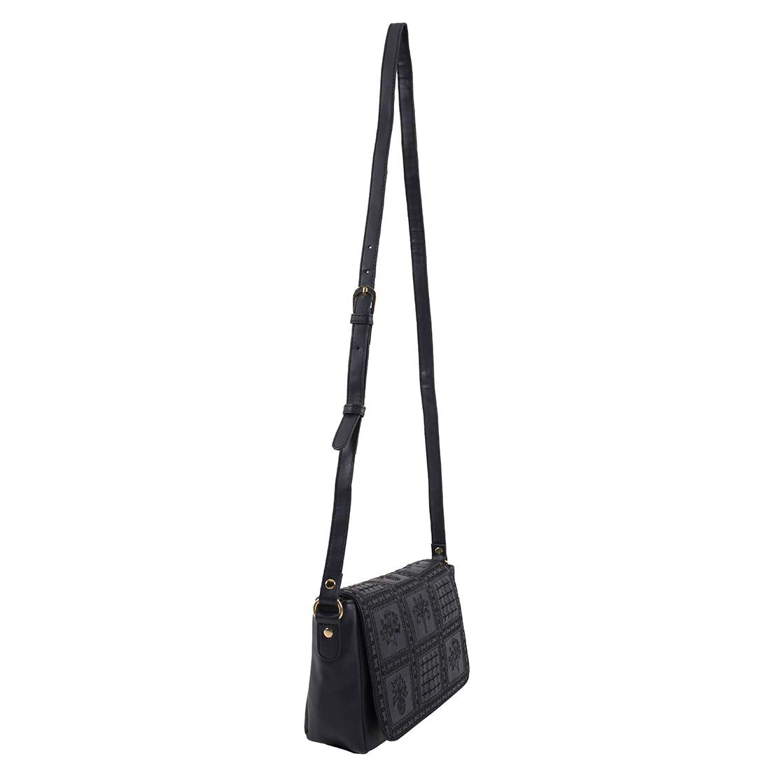 Chumbak Crossbody Sling Bag for Women | Stylish Printed Canvas Box Sling bag | Multipurpose Daily use Bag for Office/College/Travel