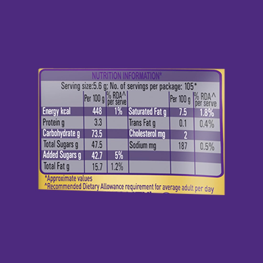 Cadbury Choclairs Gold Candy, 588 g (105 Candies)