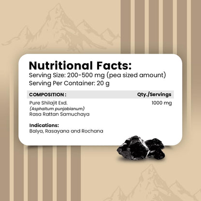Nirvasa Pure & Original Himalayan Shilajit/Shilajeet Resin 2x20g | 100% Natural with 70% Fulvic Acid & 84+ Trace Minerals | Boosts Energy, Stamina, Strength & Immunity | 200-500 mg/ Serving – Pack of 2