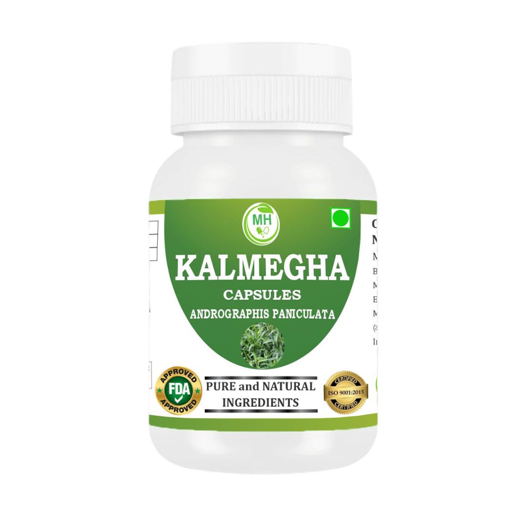 MORSAN HEALTHCARE | Kalmegha Capsules 500mg – 60 Count | 1 Pack | Vegetarian | Plant-Based | Herbal Supplement | No Artificial Additives | Gluten-Free | Organic |