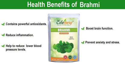 ERBZENERG® Organic BRAHMI (Bacopa monnieri) 100g powder (Pack of 1)
