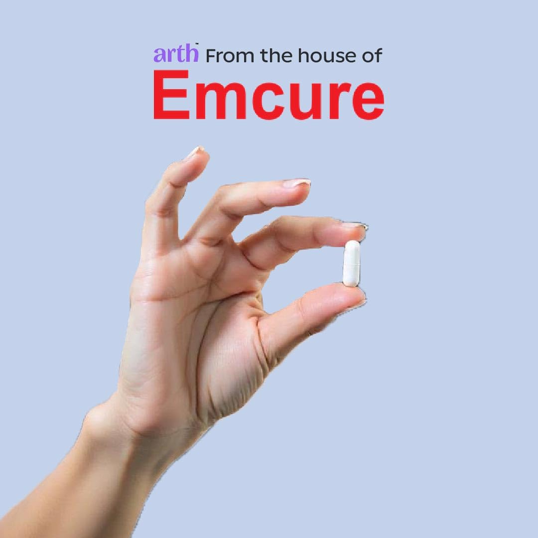 Arth Gut Health Capsules | Prebiotic & Probiotic Supplement with 60 Billion CFUs | Helps with Digestive Health, Gut Balance, Bowel Regularity, Bloating & Gas | Supports Immunity| 30N Veg