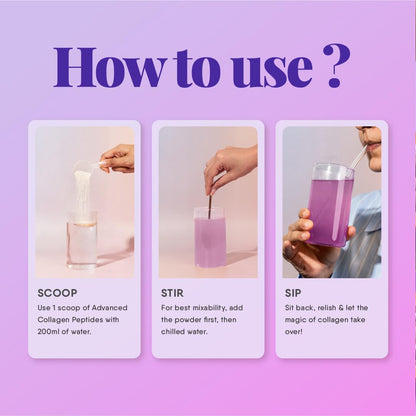 Trunativ Collagen Supplements | Advanced Japanese Marine Collagen Powder for Women & Men | Type 1 and 3 Hydrolyzed Peptides | Supplement with Hyaluronic Acid | Supports Skin Glow, Hair Growth, and Nail Strength | Blueberry Lavender (200g)