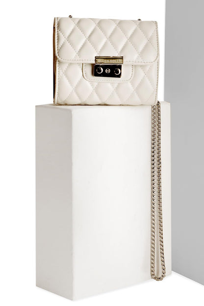 Allen Solly Women Off White colour Sling Bag_AHBGFRGBS02387 Size-15 * 8.4 * 12.6cm