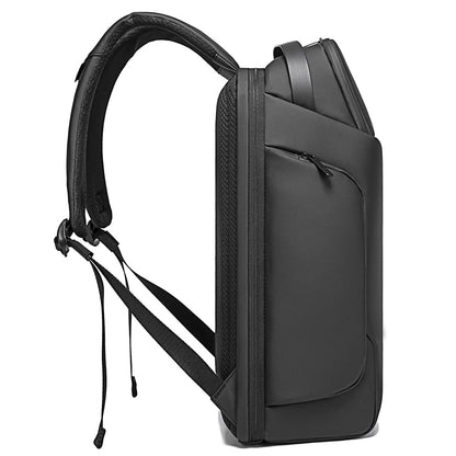BANGE Smart Trendy 20L Durable Oxford Backpacks Anti-Theft USB Waterproof 1.2KG W 15.6in Laptop School Travel Black Bags,7277,Large