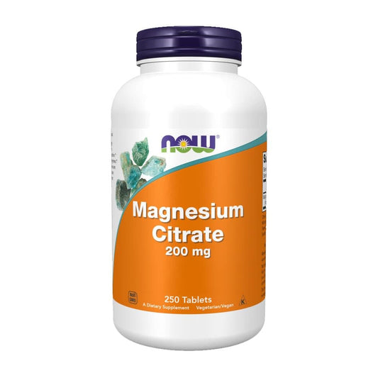 Now Foods Magnesium Citrate 200 mg 250 Tablets