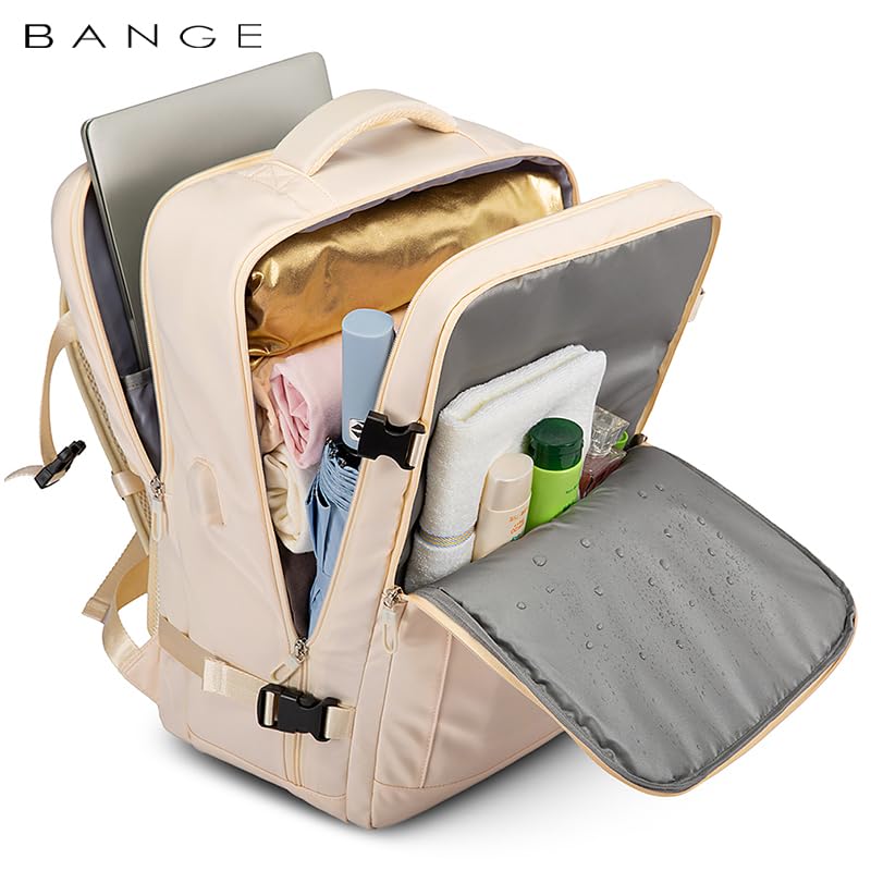 Red Lemon Bange Fissure Laptop Backpack for men and women | Multi-Compa- image 4
