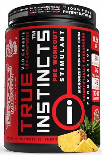 Grizzly Nutrition, Advanced Pre Workout 300 gram, True Instincts, 2025 edition,