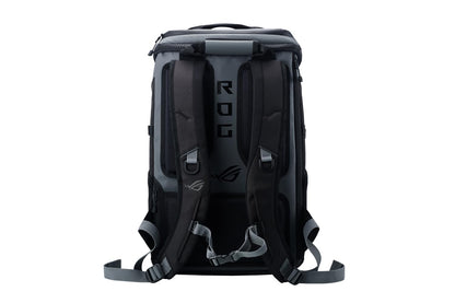 ROG Ranger BP2701 Cybertext Edition (2025) Gaming Backpack, Spacious Storage Upto 22L, Ergonomic Design, Built-in Luggage Strap, Adjustable Chest Strap, fits up to a 17-inch Laptop, Grey, 0.93 kg
