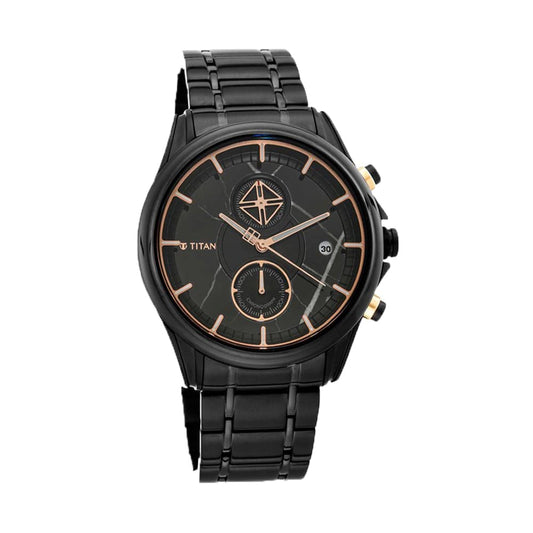 Titan Grandmaster II Analog Brown Dial Men's Watch-1847KM01