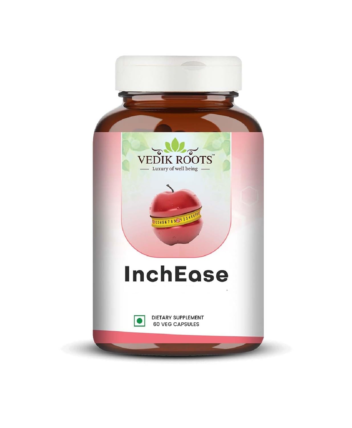 VEDIKROOTS InchEase Herbal Wellness Capsules | Guggal, Punarnava, Pippali & Triphala Blend | Weight Management & Metabolism Support | Ayurvedic Formula | 60 Veg Capsules - Pack of 1
