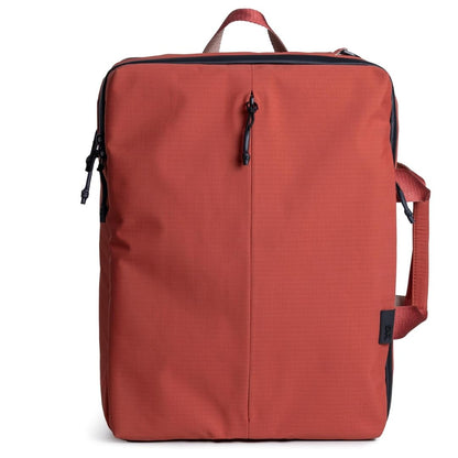DailyObjects Water Resistant Pivot Briefpack (16L) Bag for Men & Women|Fits 13/14/15.6 inch Laptop/Macbook Pro/Air|Lightweight| Messenger Backpack|Office Use/Travel|Multi Pocket|Adjustable Strap (Red)