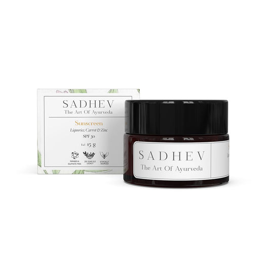 Sadhev Ayurvedic Hydrating Day Cream- SPF 30 With Liquorice, Carrot And Zinc - 1
