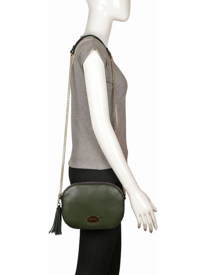 Hidesign Women Sling Bag (Green)