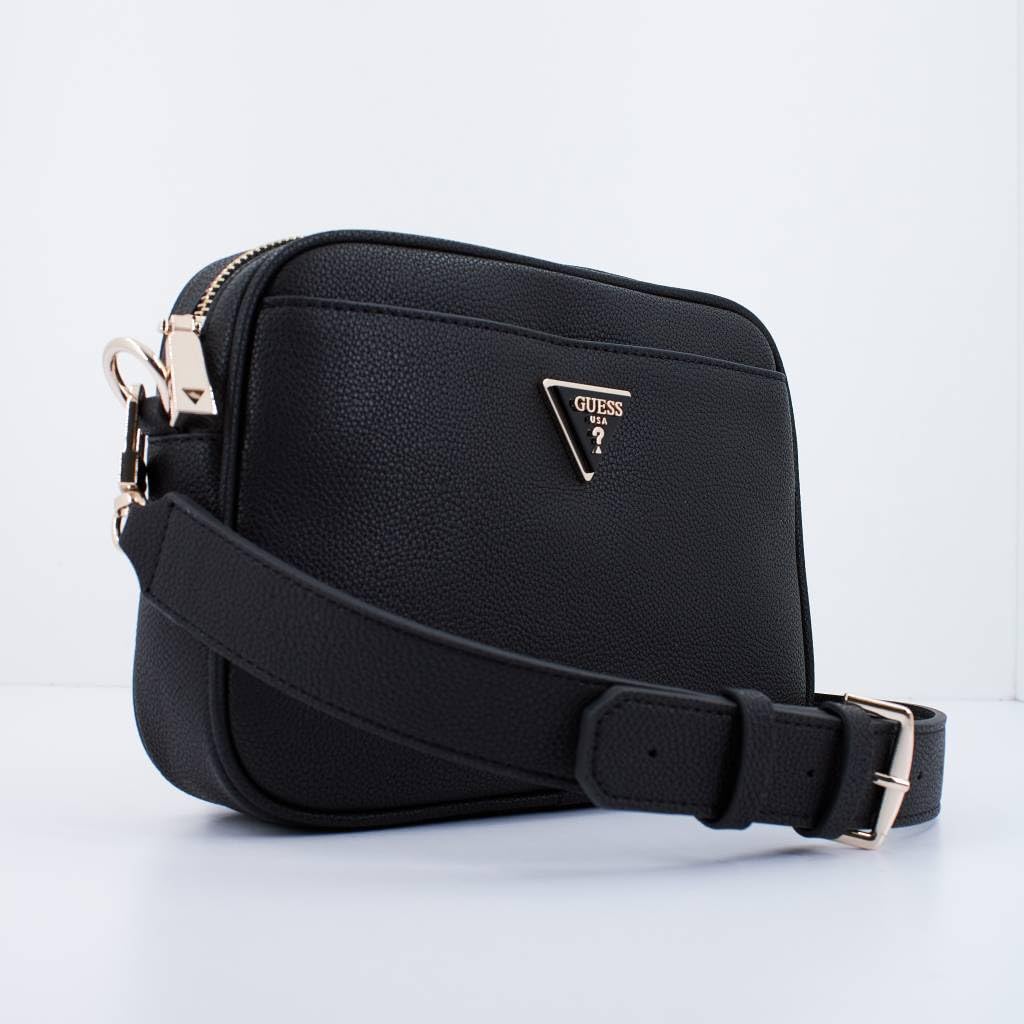Guess Zipper PU Women's Casual Wear Camera Bag (BLACK, MEDIUM)