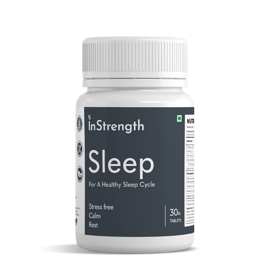 INSTRENGTH-SLEEP SUPPLEMENT (SUPPORT MIND STRESS FREE & IMPROVE YOUR SLEEP & SUPPORT NATURAL SLEEP) -100% VEG - (PEOPLE'S TRUST BRAND) - 10% OFFER