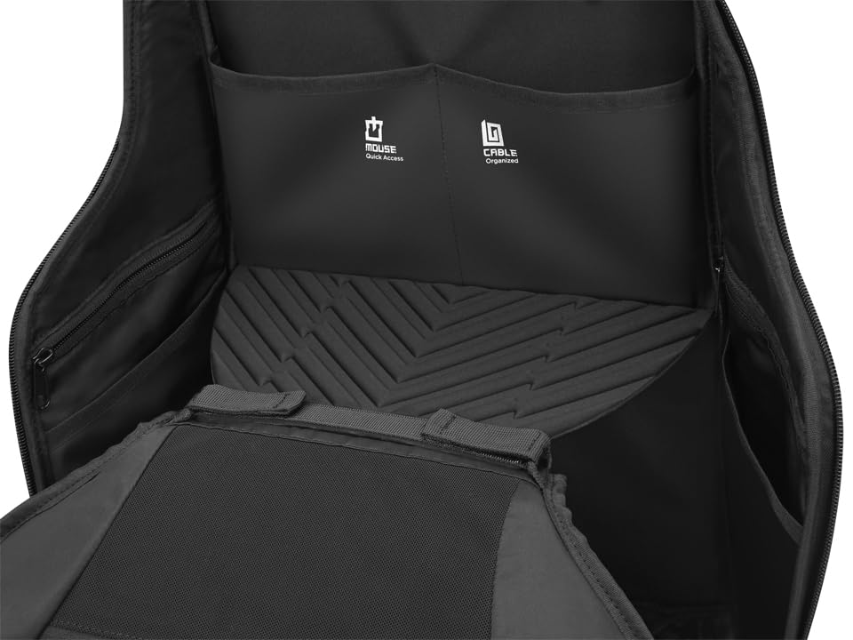 Lenovo Legion Gaming Laptop Backpack GB700 – Extra Large, Fits Up to 16-Inch Computer – Anti-Theft Lock, Damage Protection, Water-Resistant Travel Bag with Organized Compartments – Black