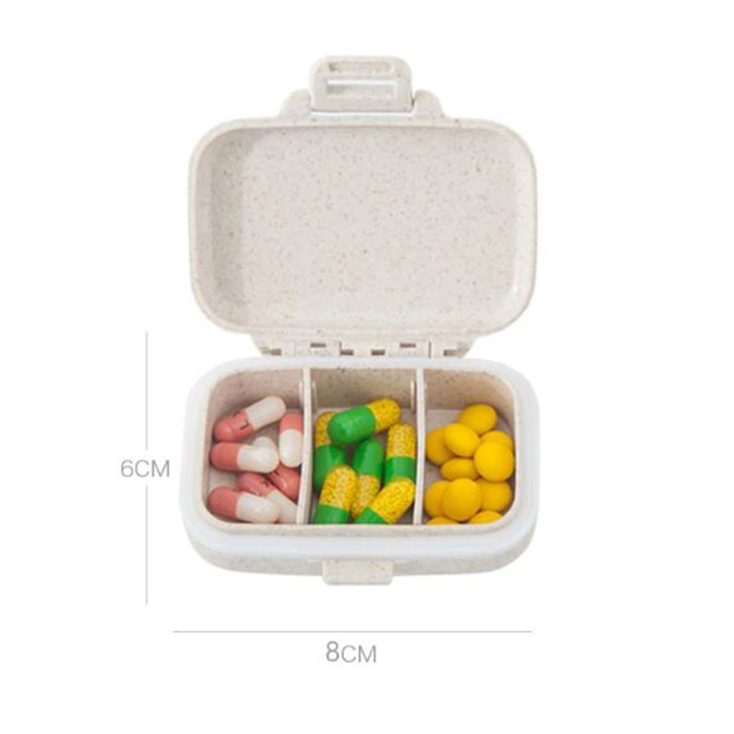 BNF Pill's Box Mini Portable Pills Organizer Case for Fish Oil Supplements Daily Green|Health & Beauty | Health Care | Pill Boxes, Pill Cases