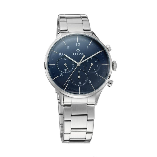 Titan Classique Analog Blue Dial Men's Watch-NN90102SM01