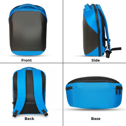 SAGEWARE Unisex LED Backpack – Custom Pixel Display Bag for Laptop, School & Fashion (20 L) Blue