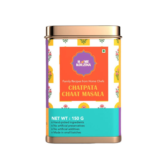 Home Kouzina Chatpata Chaat Masala - 150g | Perfect for Chaats, Salads, Fruits and Snacks | Ready to Use | No Artificial Additives | Made in Small Batches | 100% Natural Ingredients