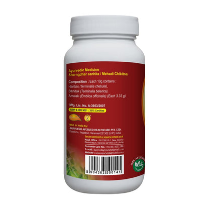 Agnivesh Triphala Churna/100Gm/ Useful In Hyperacidity, Constipation, Eye Diseases(pack of 4)