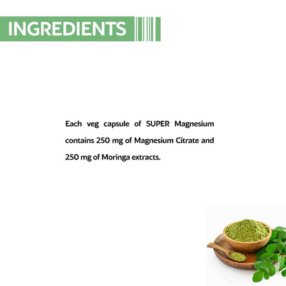 VIEROOTS Super Magnesium - Capsule, 60 Count