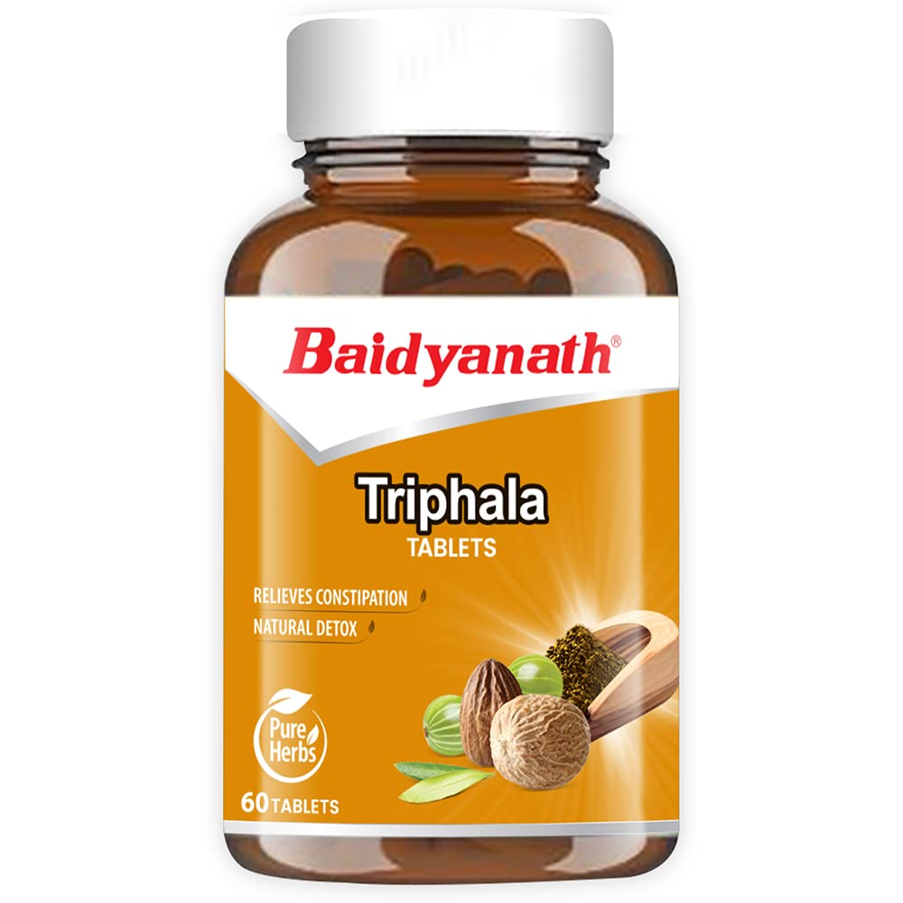 Baidyanath Triphala 60 Tablets- Supports Healthy Digestion | Improves Bowel Well