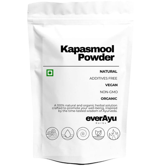 Kapasmool Powder (कपासमूल पाउडर) | Levant Cotton Root Powder | Gossypium Herbaceum Root Powder | 100% Natural Ayurvedic Herbal Supplement for Women’s Wellness & Daily Herbal Use