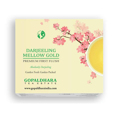 GOPALDHARA Darjeeling Premium First Flush Spring Mellow Gold Tea 125G Paper Box - Special FTGFOP1 Highest Elevation (7000Ft)
