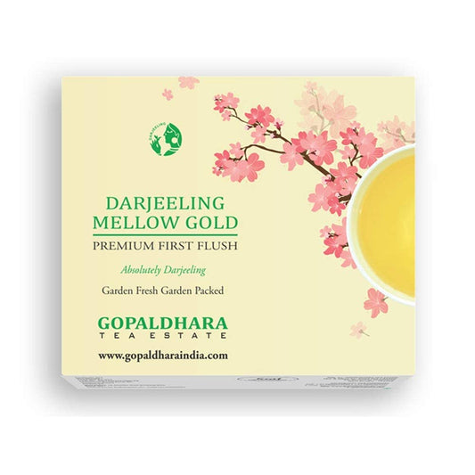 GOPALDHARA Darjeeling Premium First Flush Spring Mellow Gold Tea 125G Paper Box - Special FTGFOP1 Highest Elevation (7000Ft)