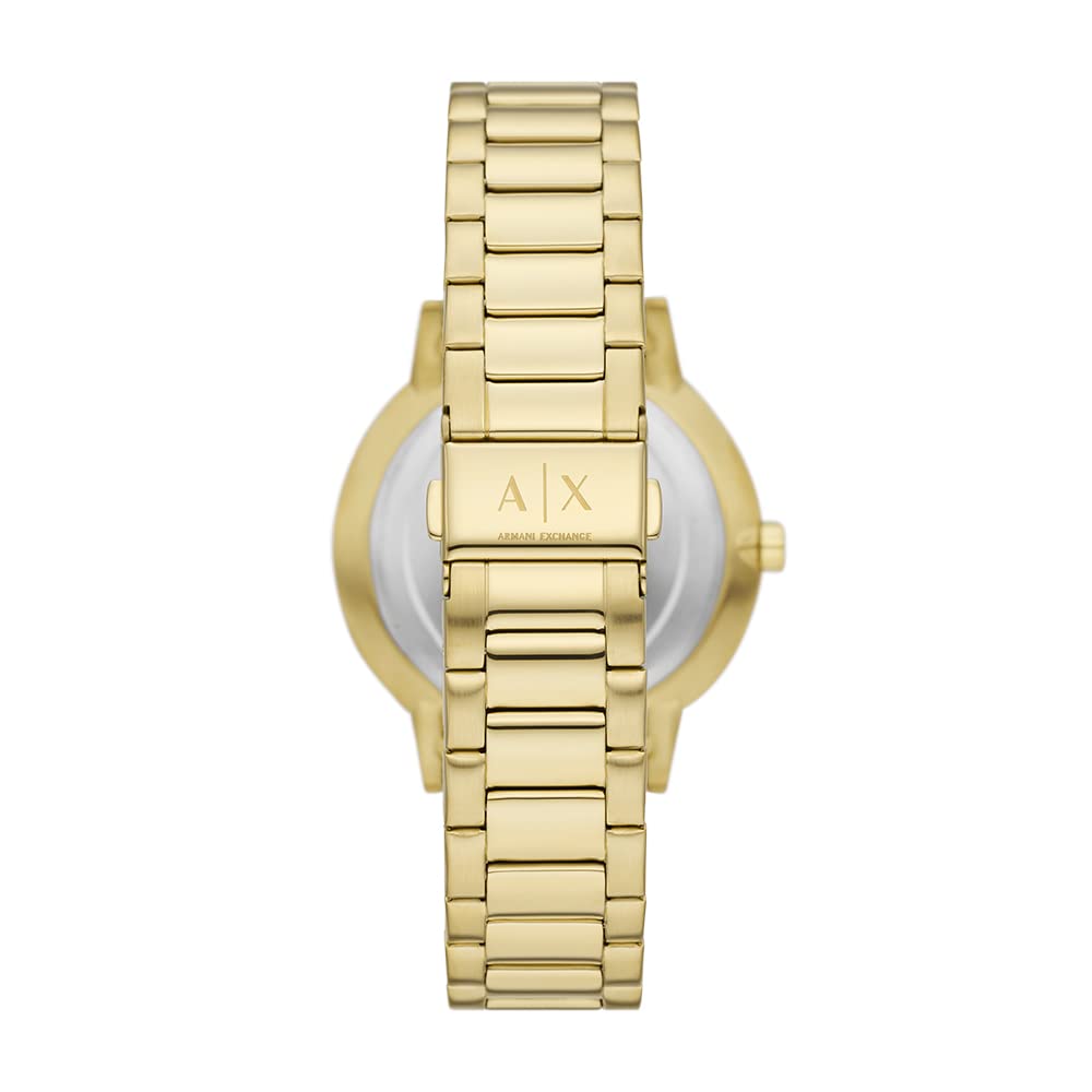Armani Exchange Analog Gold Dial Men's Watch-AX7144SET