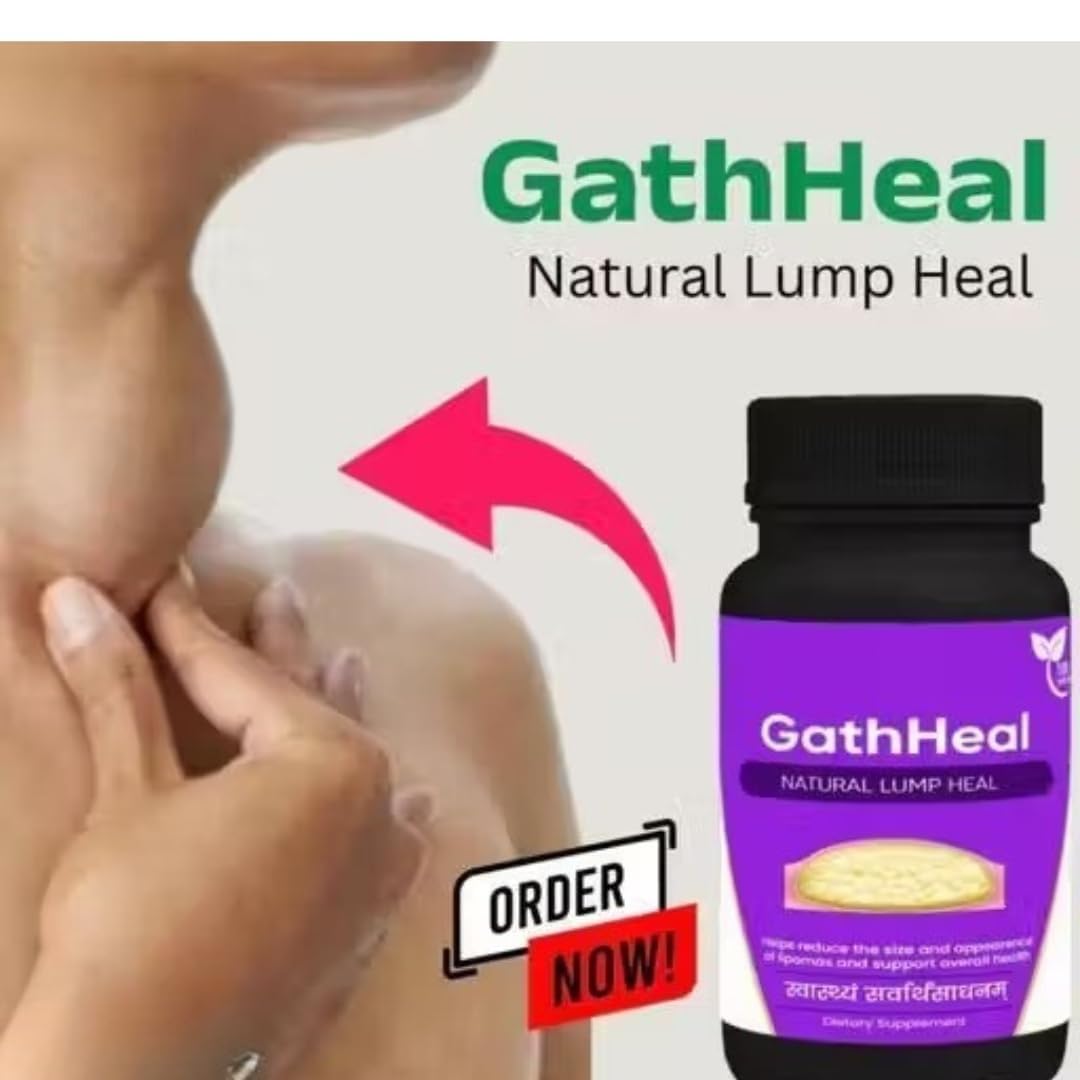 GathHeal Natural Lump Heal Supplement | Ayurvedic Herbal Wellness Formula for Overall Health Support | Premium Herbal Dietary Supplement | (Pack Of 60 Capsules)