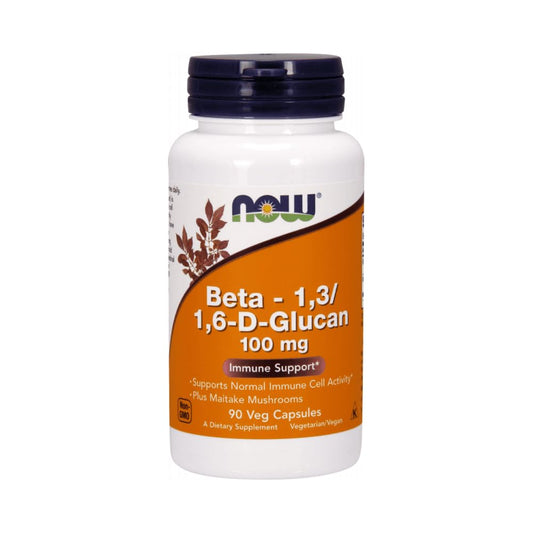 NOW Foods, Beta-1,3/1,6-D-Glucan, 100 mg, 90 Veg Capsules
