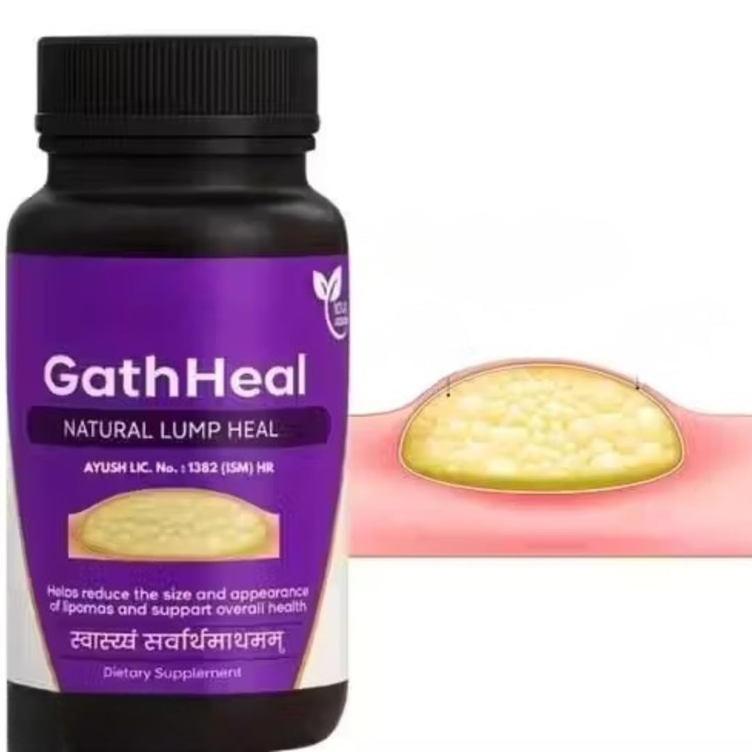 GathHeal Natural Lump Heal Supplement | Ayurvedic Herbal Wellness Formula for Overall Health Support | Premium Herbal Dietary Supplement | (Pack Of 60 Capsules)