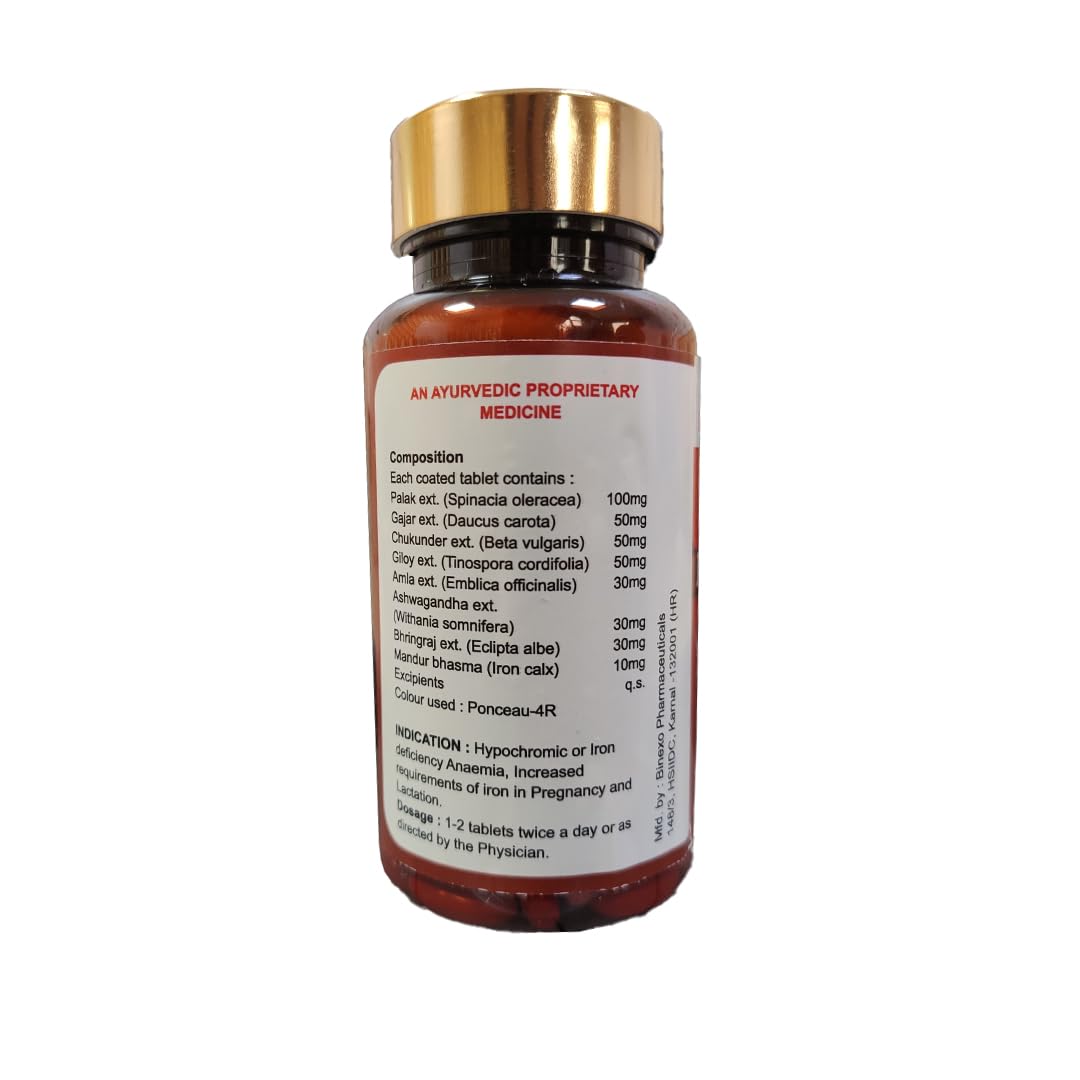HIMANSHI HEALTH CARE Himoron Multi Haematinic Herbal Iron 60 Tablets | Ayurvedic Supplement for Iron Deficiency, Energy & Vitality | Supports Pregnancy, Lactation & Women’s Wellness