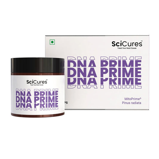 SCICURES - DNA Prime | Antioxidant for Anti-Aging & Cellular Repair | MitoPrime Ergothioneine for DNA Repair, Longevity, Skin, Energy, Endurance & Immunity | 30 Capsules