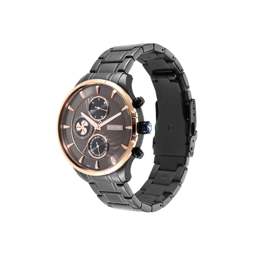 Titan Regalia Maritime Gray Dial Quartz Multifunction Stainless Steel S- image 4