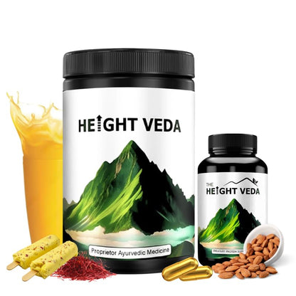 VegHerbs Original Height Veda Supreme Formula Powder 400gm with Double Strength