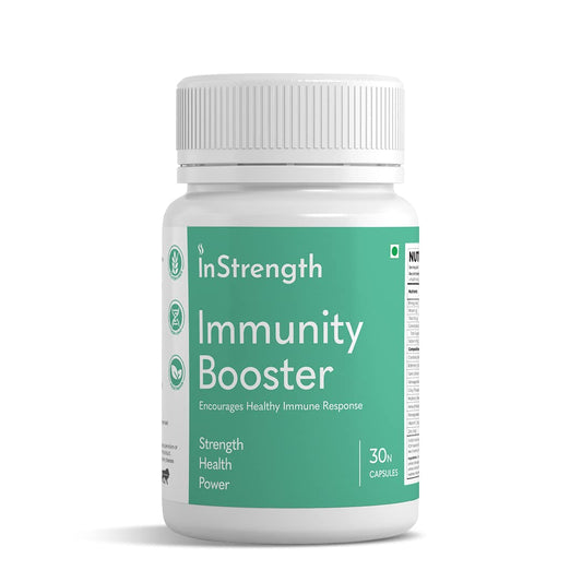 INSTRENGTH - IMMUNITY BOOSTER - (PEOPLE'S TRUSTED BRAND) - IMPROVE IMMUNE SYSTEM & STRESS BUSTER & IMMUNE -BOOSTING ANTIOXIDANTS- VITAMIN C AND ZINC - VEG