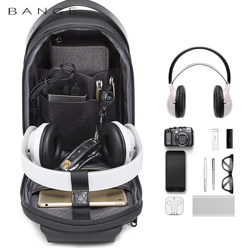Red Lemon BANGE Waterproof TPU Unisex Travel Crossbody Sling Bag Chest Pack with USB charging (Grey)