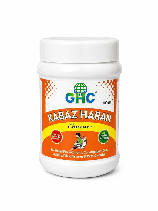 GHC Kabaz Haran Churan Herbal Powder for Men & Women | Natural Digestive Support for Constipation, Gas, Acidity, Piles & Fissures | Digestive Powder for Daily Gut Health Care, 100gm