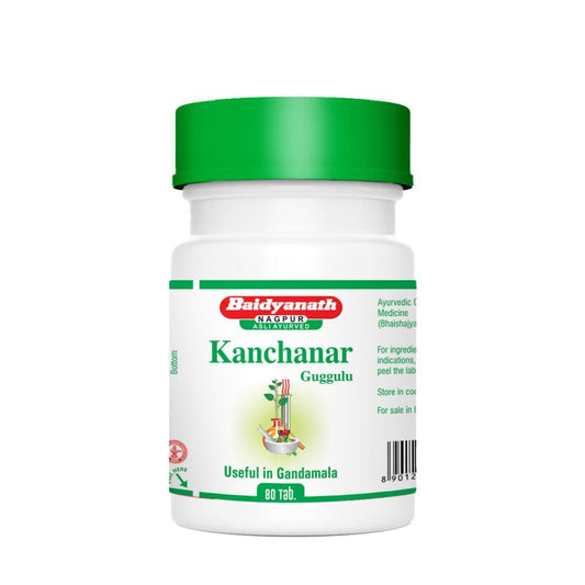 Baidyanath Asli Ayurved Kanchnar Guggulu 80 Tablets, Pack of 4