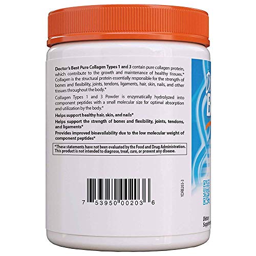 Doctor's Best Collagen Types 1 & 3 Powder - 7.1 Oz (200Gms)