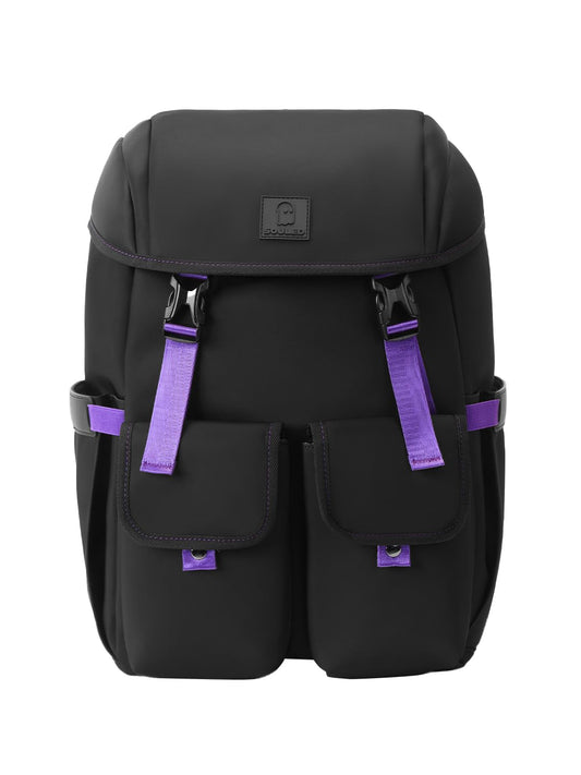 The Souled Store Nebula Backpacks | 19.5L Durable Canvas Laptop Bag for Men & Women | 15.6 Inch Padded Tech Sleeve & Dual Compartment Rucksack – Space Grey