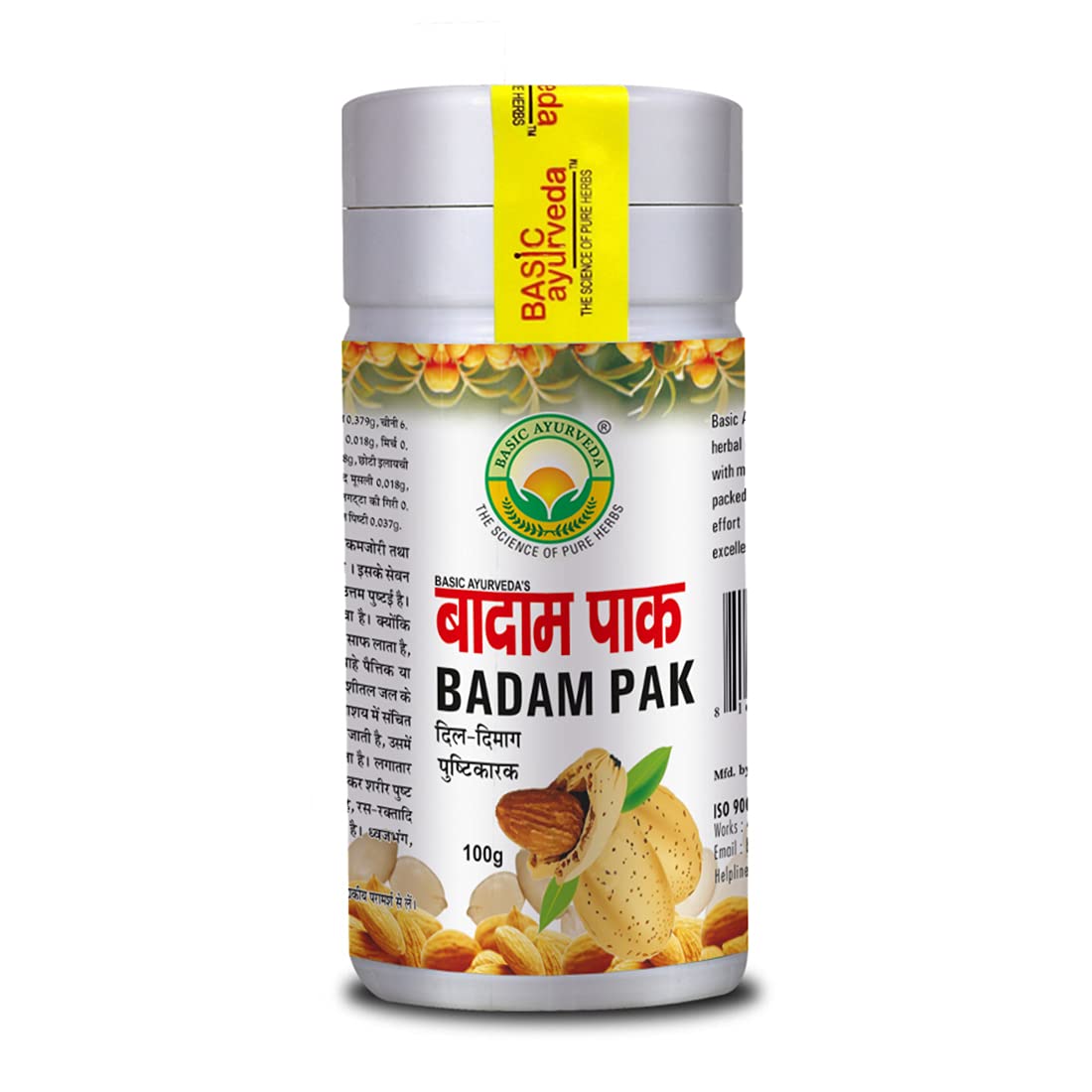BASIC AYURVEDA Badam Pak 100 Gram | Ayurvedic Supplements for Energy and Strengt