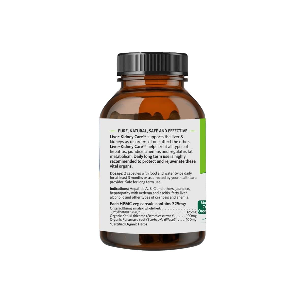 ORGANIC INDIA Liver Kidney Care Pack of 180 Veg Capsules- image 5