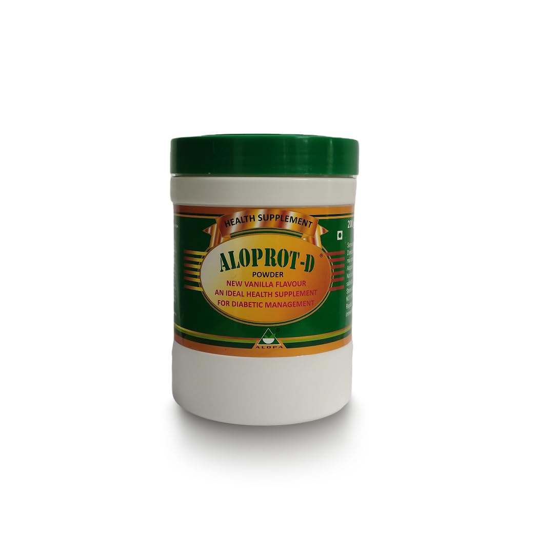 Aloprot-D Diabetic-Friendly Protein Powder, 200g, with Vitamins, Minerals, Glucosamine, for Bone Health